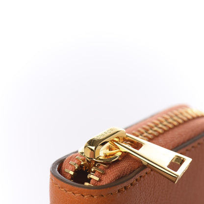 Tom Ford Calfskin Zip Coin Purse Orange 8 of 9