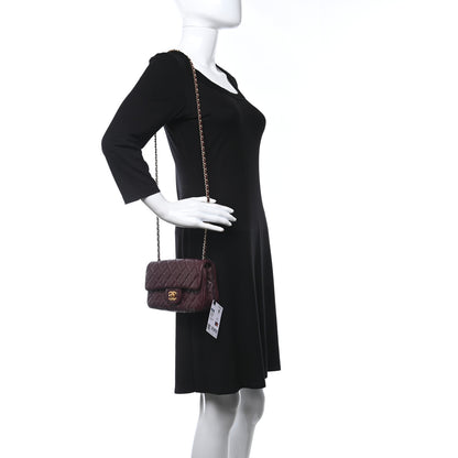 Chanel Lambskin Quilted Mini Rectangular Pearl Crush Flap Burgundy 3 of 9
