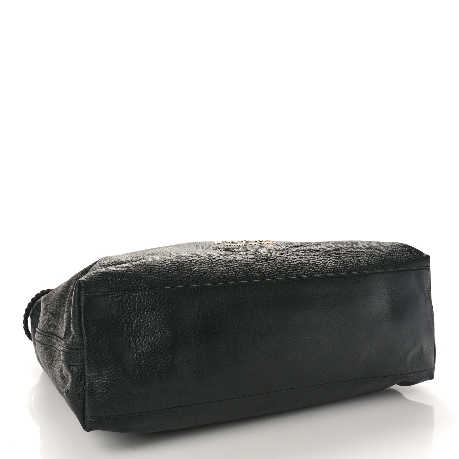 Gucci Calfskin Large Gifford Braided Handle Tote Black 4 of 9
