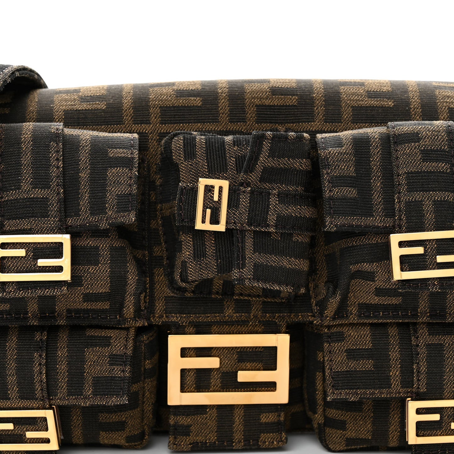Fabric Jacquard FF 1974 Multipocket Baguette Tobacco Moro