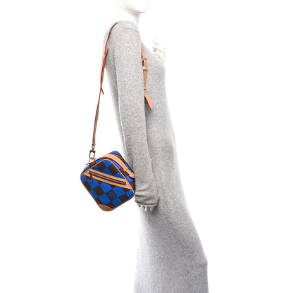 Louis Vuitton Damier Pop Chess Messenger Blue 2 of 10