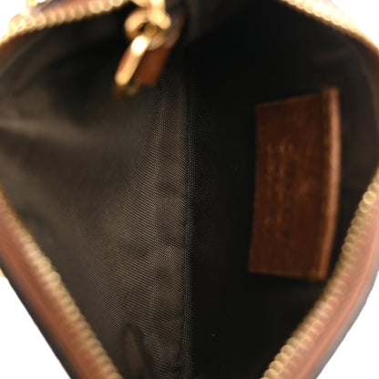 Gucci GG Supreme Monogram Key Case Beige Ebony Cuir 5 of 9
