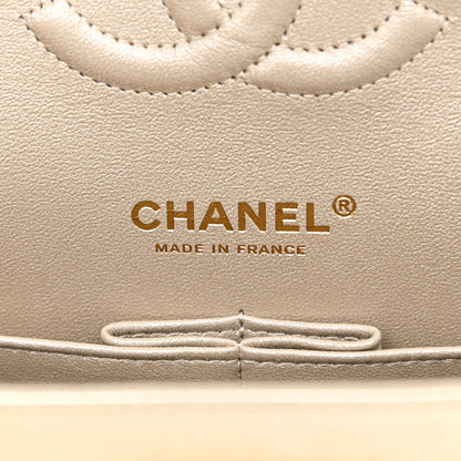 Chanel Metallic Lambskin Quilted Medium Double Flap Gold 6 of 11