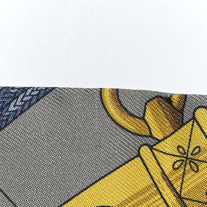 Hermes Silk Cliquetis Twilly Vert De Gris Anthracite 9 of 13