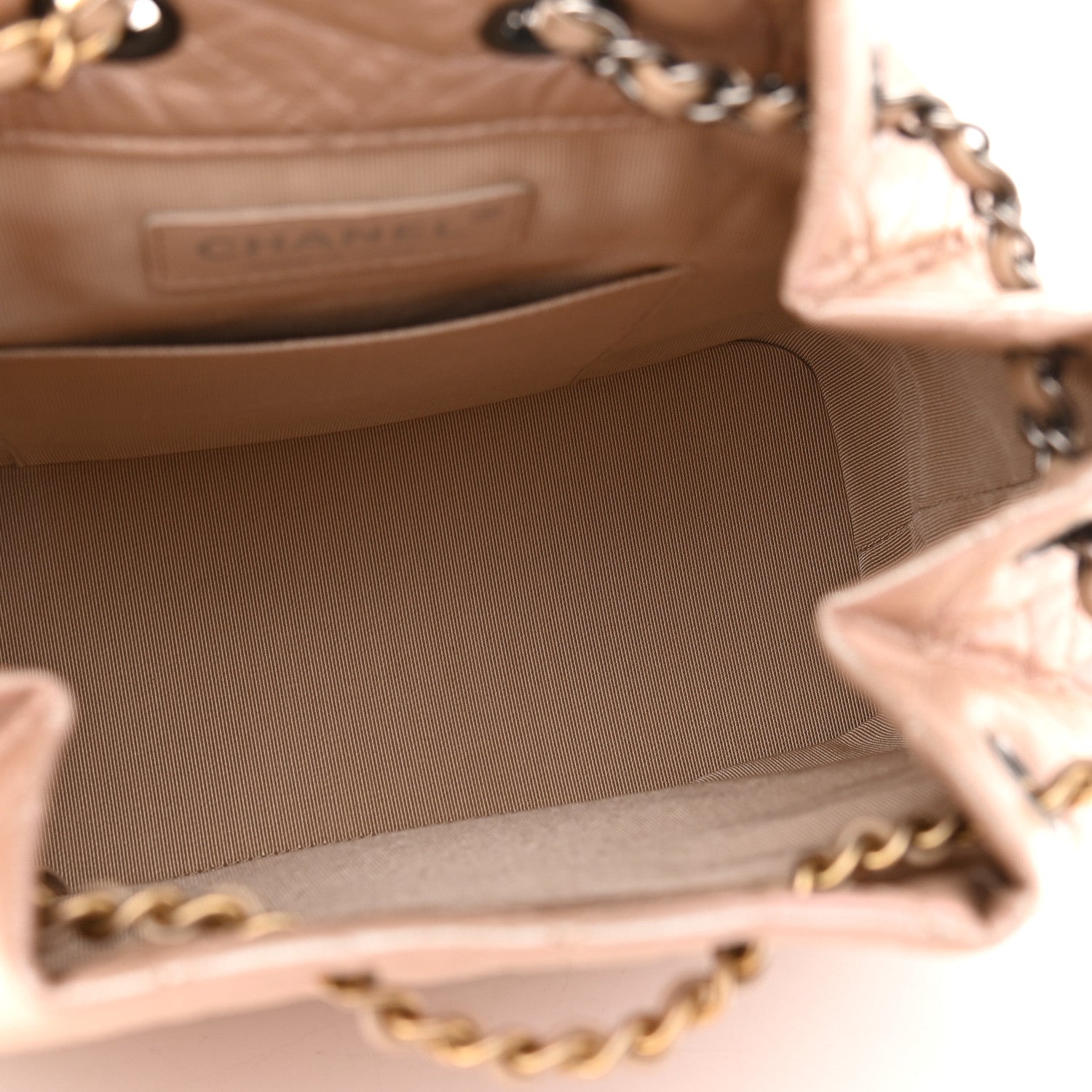 Chanel Iridescent Lambskin Calfskin Small Quilted Gabrielle Backpack Light Pink 5 of 9