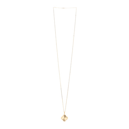 Van Cleef & Arpels 18K Yellow Gold Guilloche Magic Alhambra Long Necklace 3 of 6