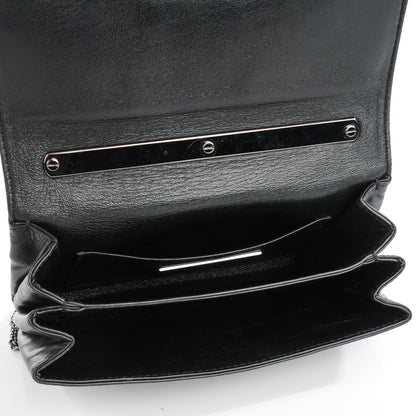 Valentino Garavani Nappa Crystal Encrusted Studs Va Va Voom Shoulder Bag Black 5 of 8