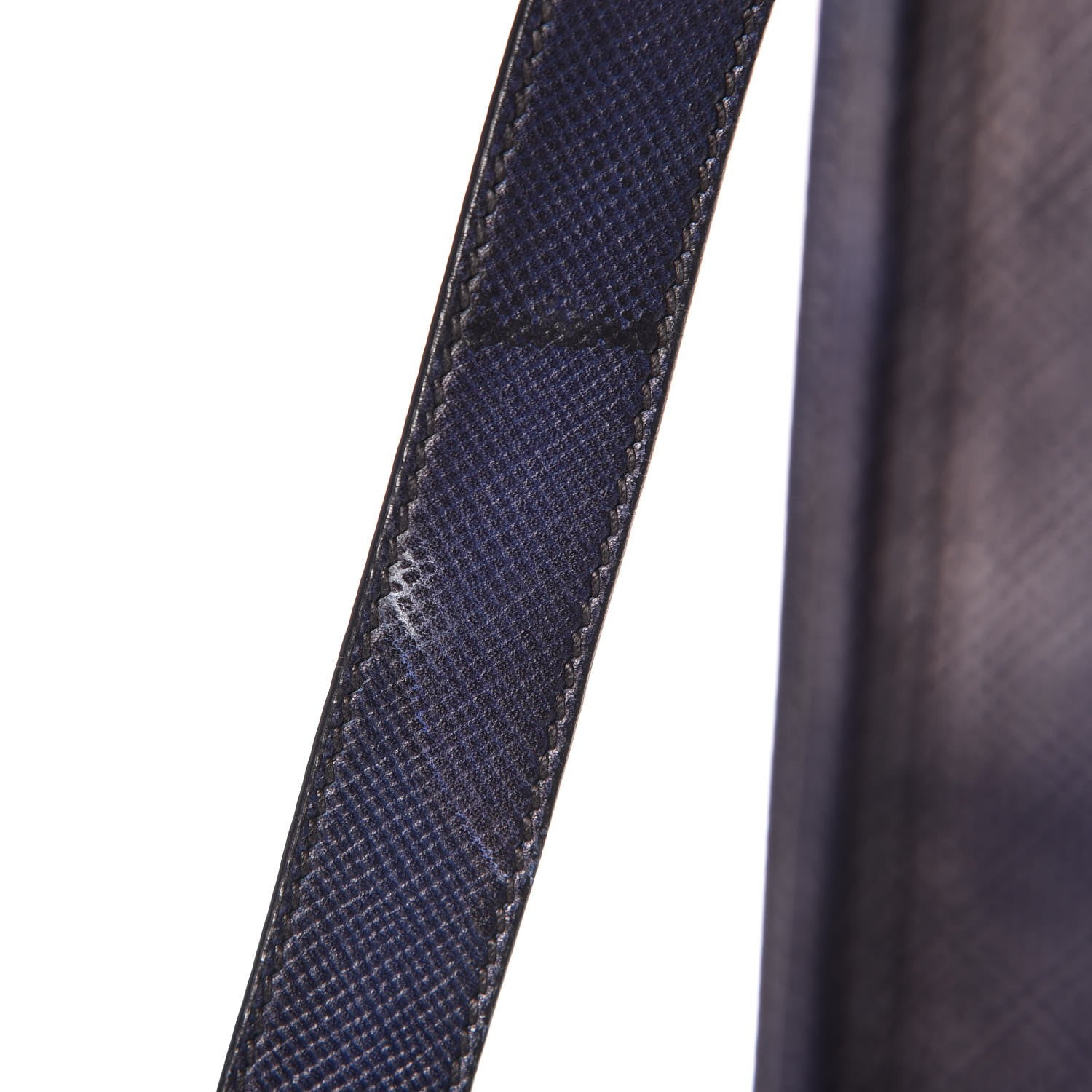 Prada Saffiano Cuir Double Handle Tote Baltico 11 of 16