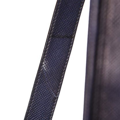Prada Saffiano Cuir Double Handle Tote Baltico 11 of 16