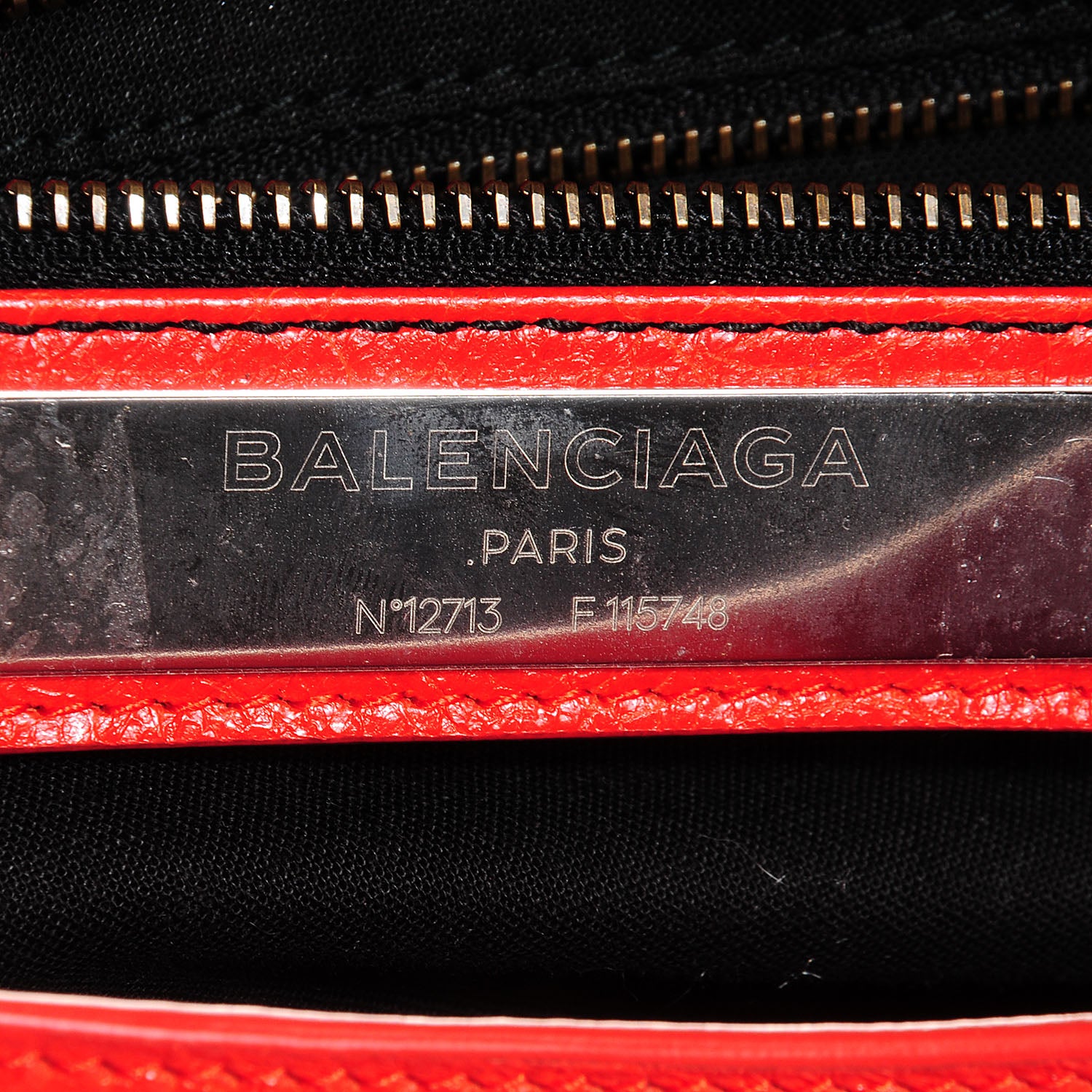 Balenciaga Agneau Classic Hardware City Rouge Coquelicot Rouge Braise 10 of 12