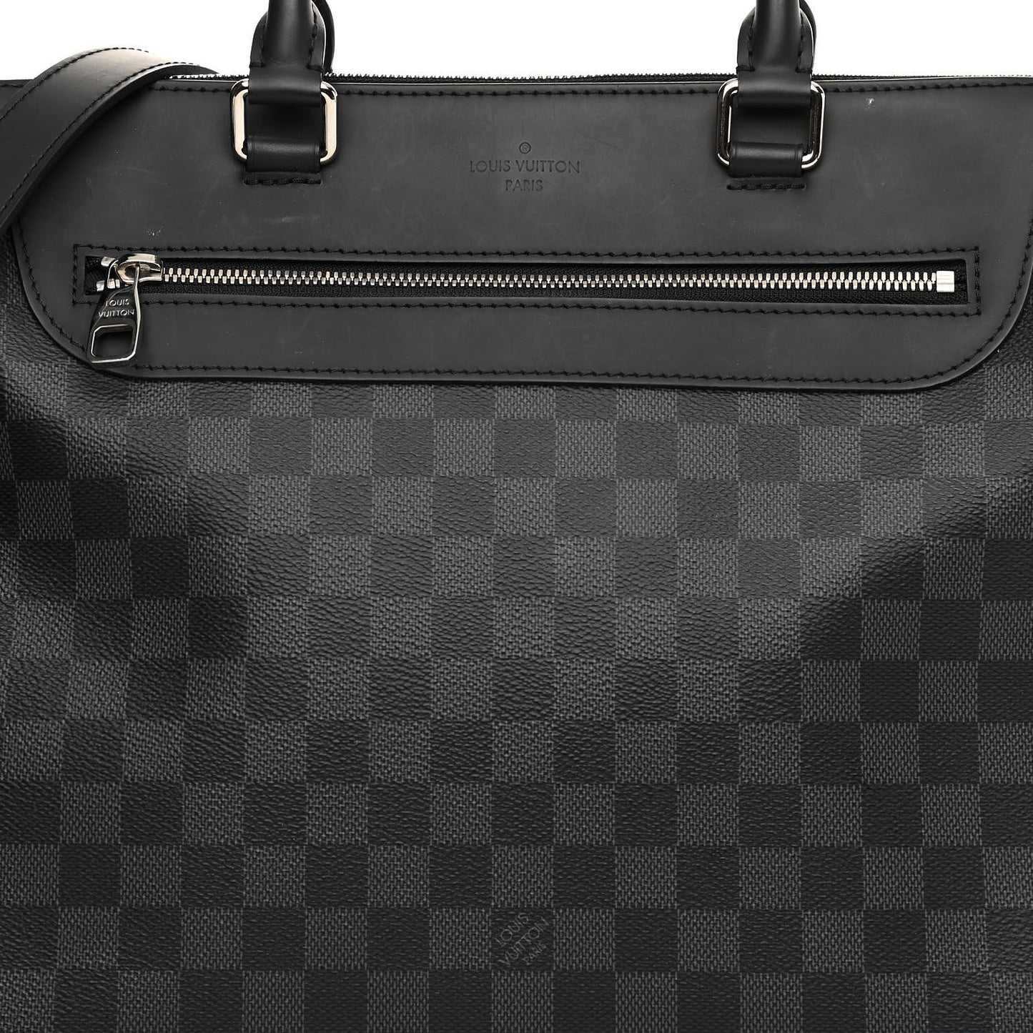 Damier Graphite Porte-Documents Jour