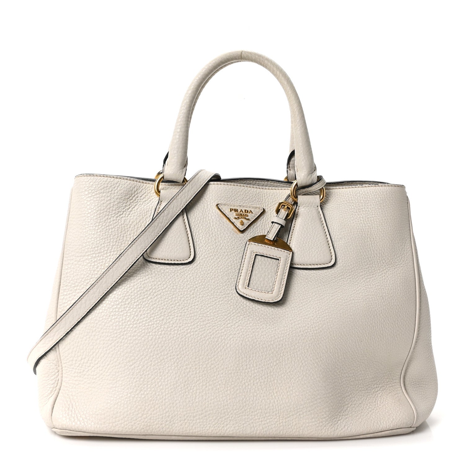 Prada Vitello Daino Tote Talco 1 of 9