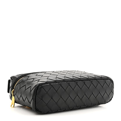 Bottega Veneta Calfskin Intrecciato Bang Bang Vanity Case Black 4 of 9