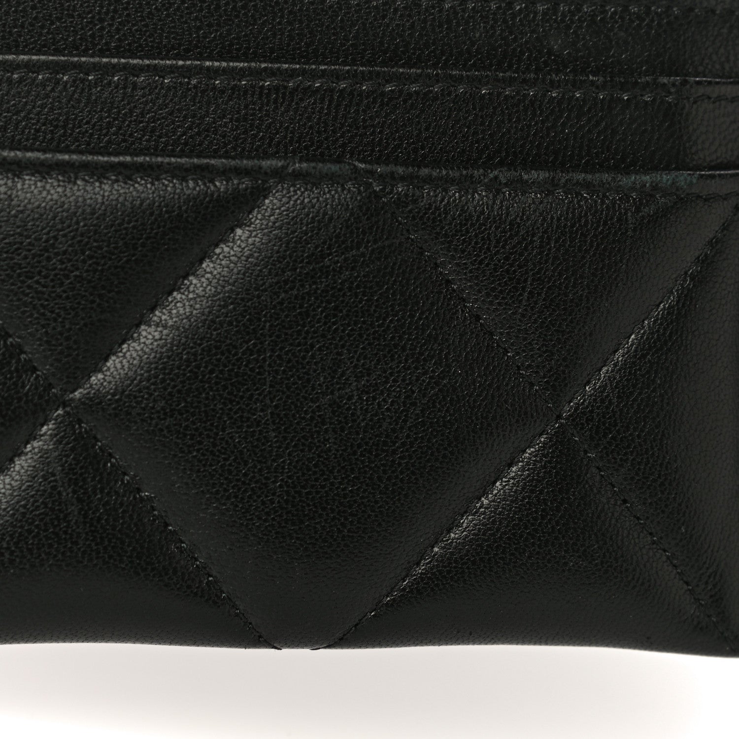 Chanel Lambskin Quilted Chanel 19 Card Holder Black 14 of 17