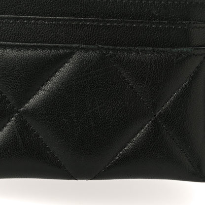 Chanel Lambskin Quilted Chanel 19 Card Holder Black 14 of 17