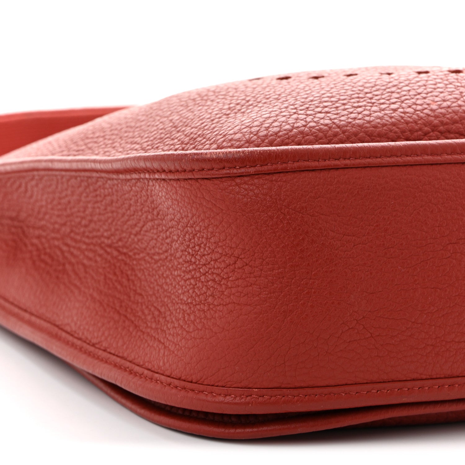 Hermes Taurillon Clemence EVELYNE III GM Rouge Venetian 9 of 12