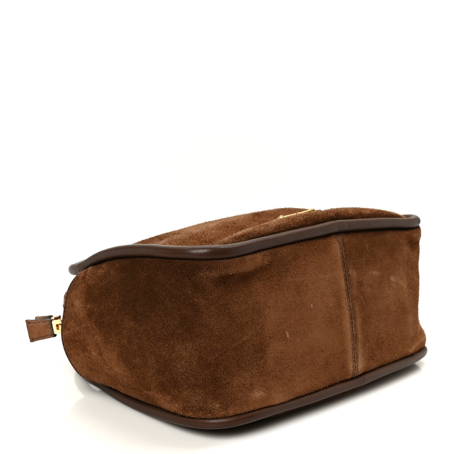 Prada Camoscio Darling Shoulder Bag Cocoa Brown 4 of 10