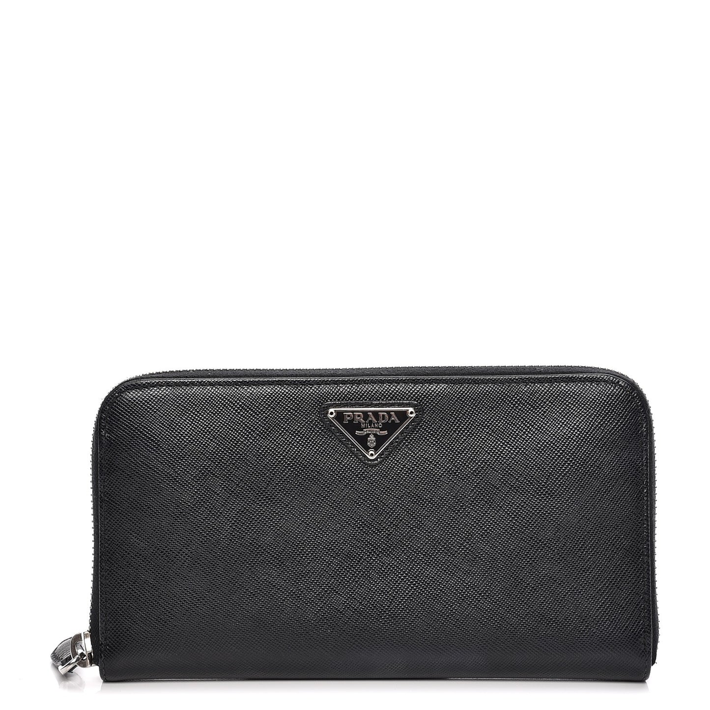 Saffiano Zip Around Wallet Nero Black