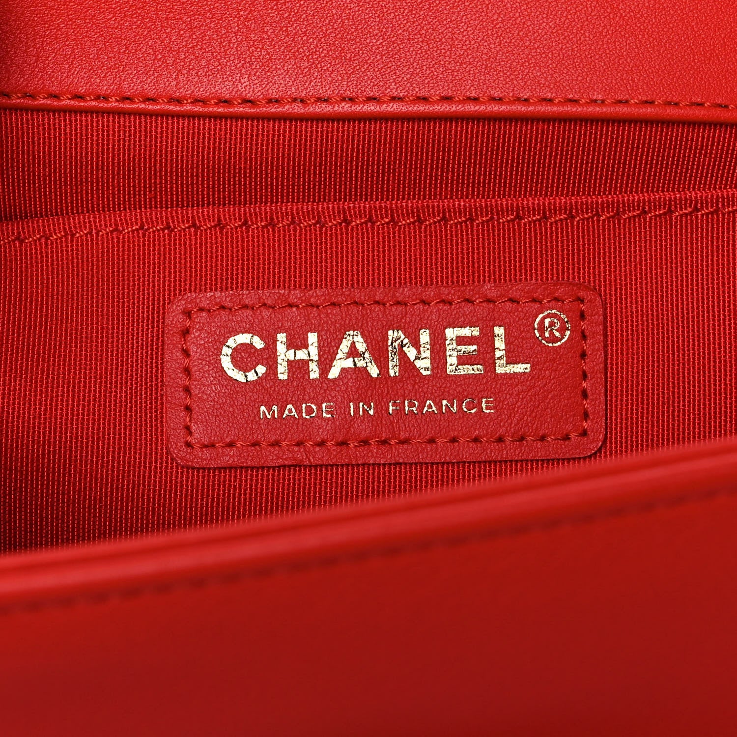 Chanel Calfskin Chevron Quilted Medium Boy Flap Red 6 of 11