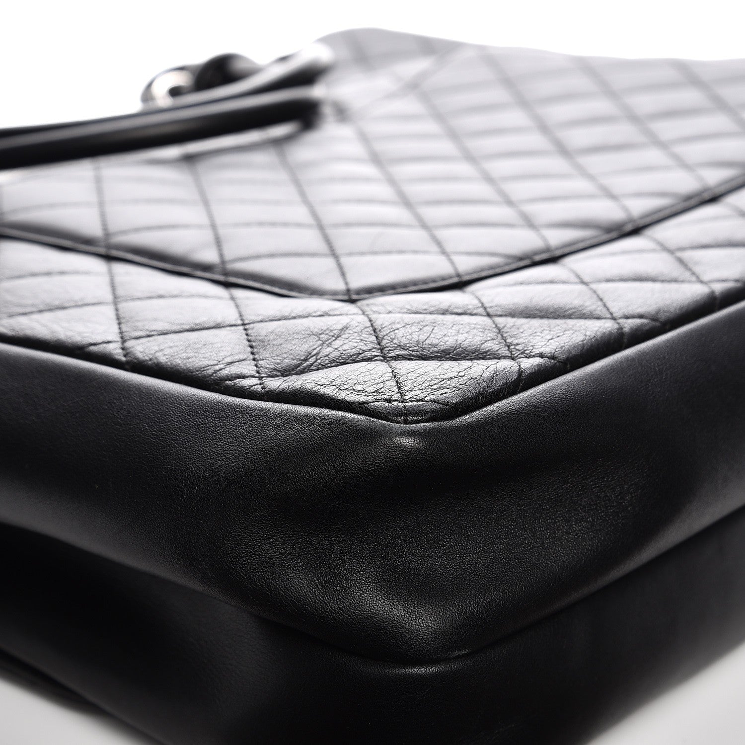 Chanel Calfskin Quilted Cambon Multipocket Top Handle Bag Black 10 of 10