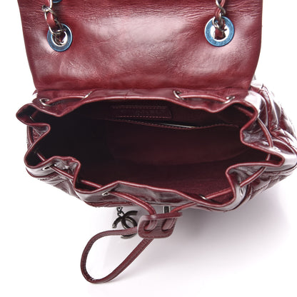 Chanel Glazed Calfskin Quilted Small Salzburg Backpack Burgundy 5 of 16