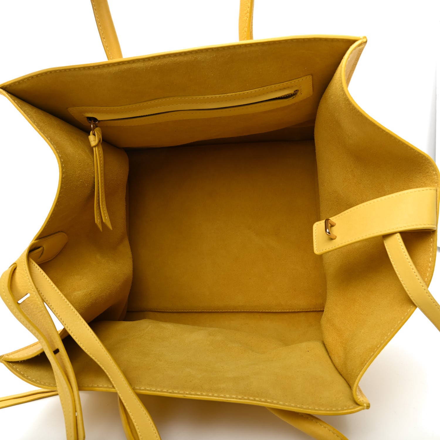 Celine Smooth Calfskin Medium Phantom Luggage Sun Yellow 5 of 9
