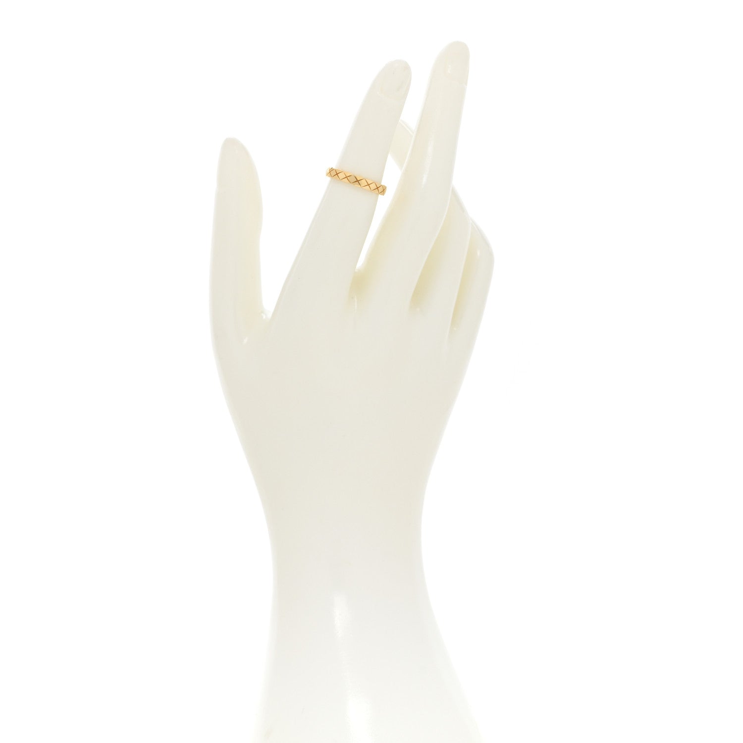 Chanel 18K Yellow Gold Mini Coco Crush Ring 49 4.75 2 of 5
