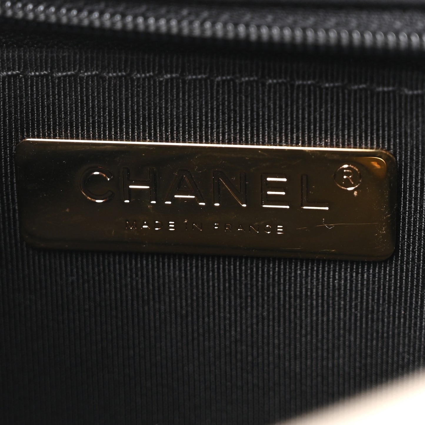 Fabric Printed Medium Chanel 19 Flap Black Ecru