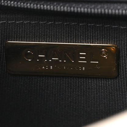 Chanel Fabric Printed Medium Chanel 19 Flap Black Ecru 6 of 11