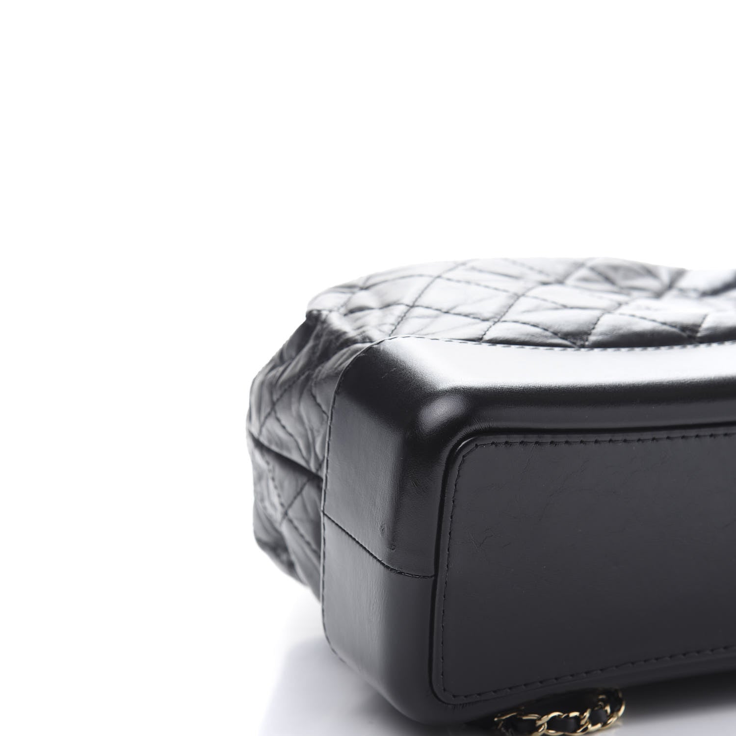 Chanel Aged Calfskin Quilted Gabrielle Backpack Black 5 of 9