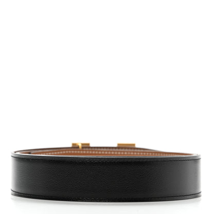 Hermes Box Togo 32mm H Belt 90 Black Gold 2 of 7
