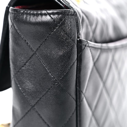 Chanel Lambskin Quilted Medium Single Flap Black 22 of 22