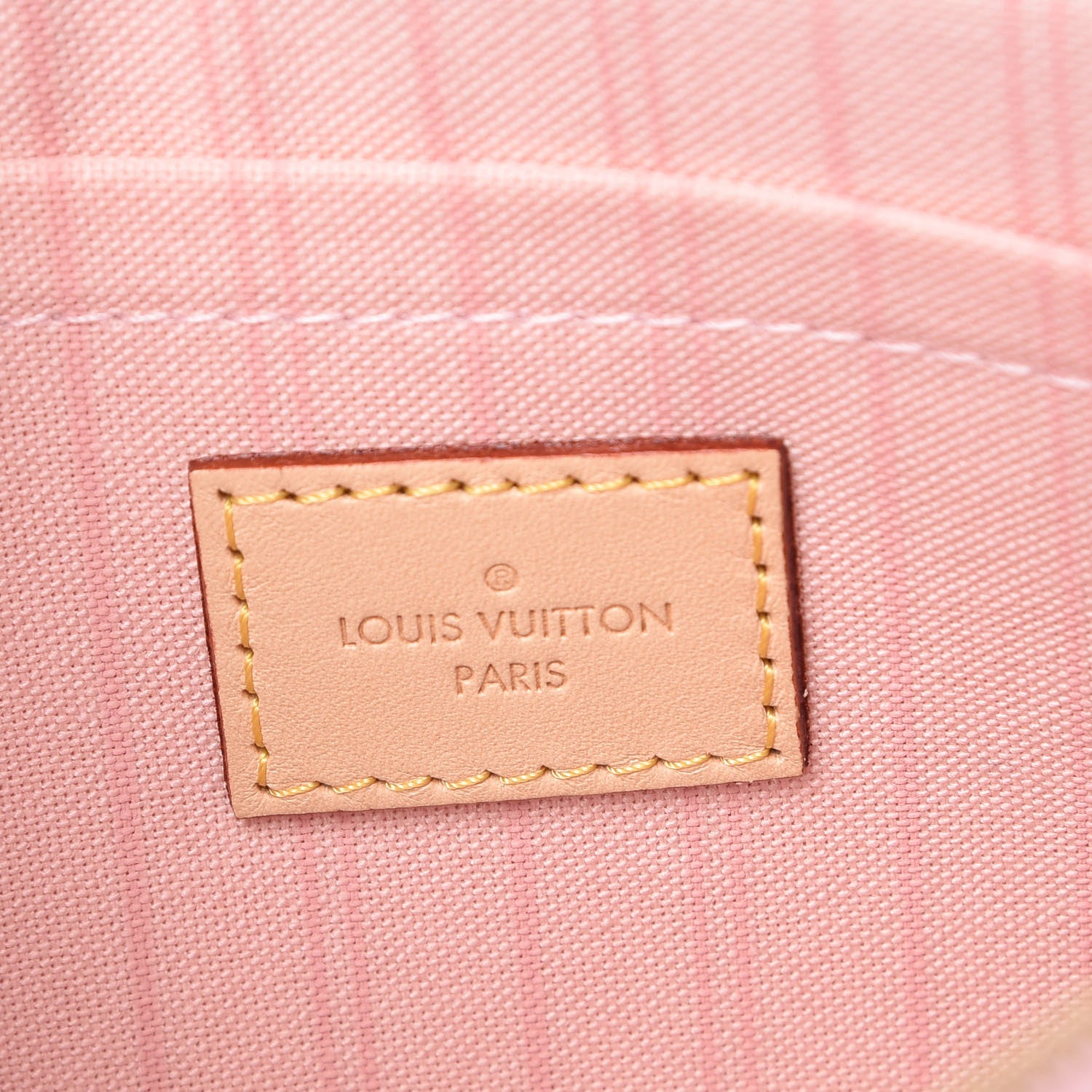 Louis Vuitton Damier Azur Neverfull MM GM Pochette Rose Ballerine 6 of 10