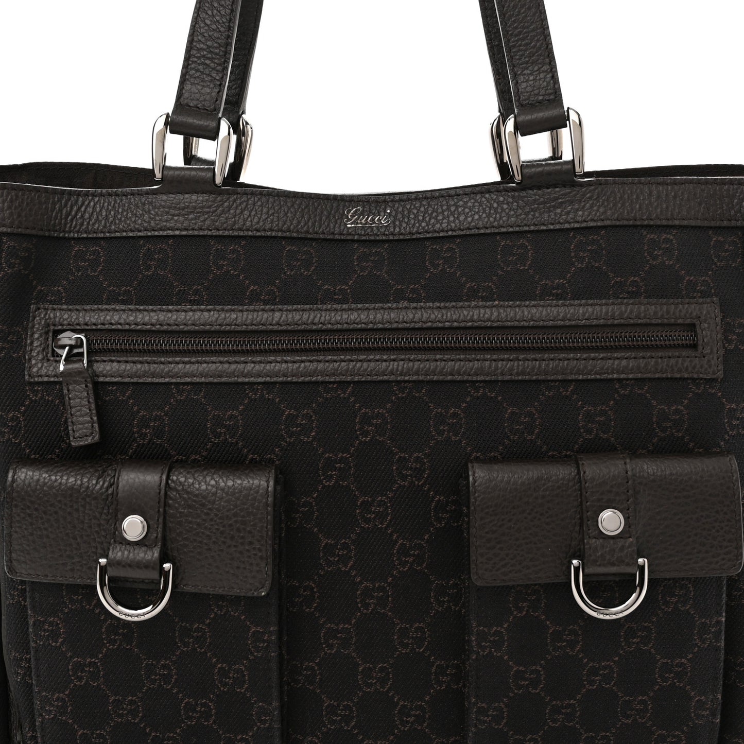 Monogram Abbey D Ring Tote Black