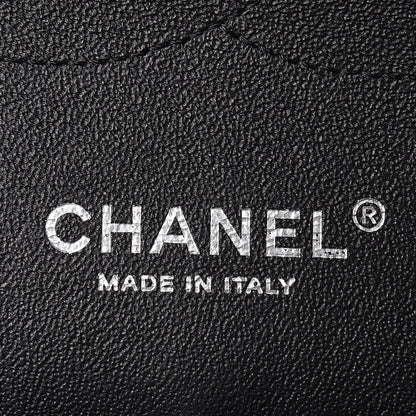 Chanel Lambskin Chevron Quilted Jumbo Double Flap Black 6 of 12