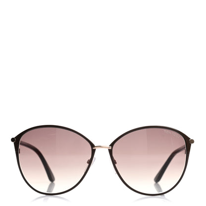 Tom Ford Penelope Vintage Round Sunglasses TF320 Brown 2 of 7