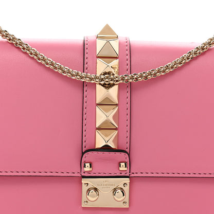 Valentino Garavani Vitello Medium Glam Lock Rockstud Flap Ninphea 5 of 9