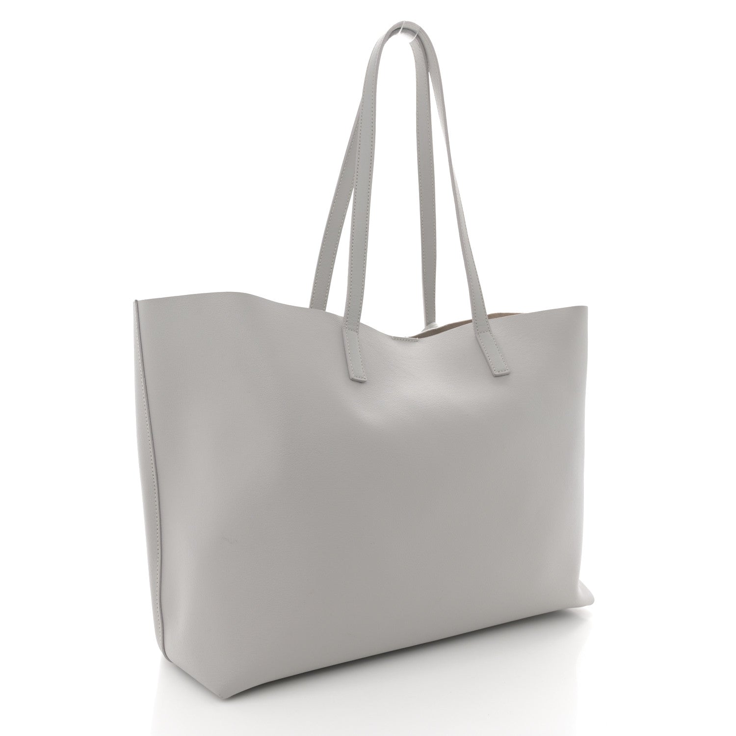 Saint Laurent Calfskin Large Shopping Tote Granite 4 of 16