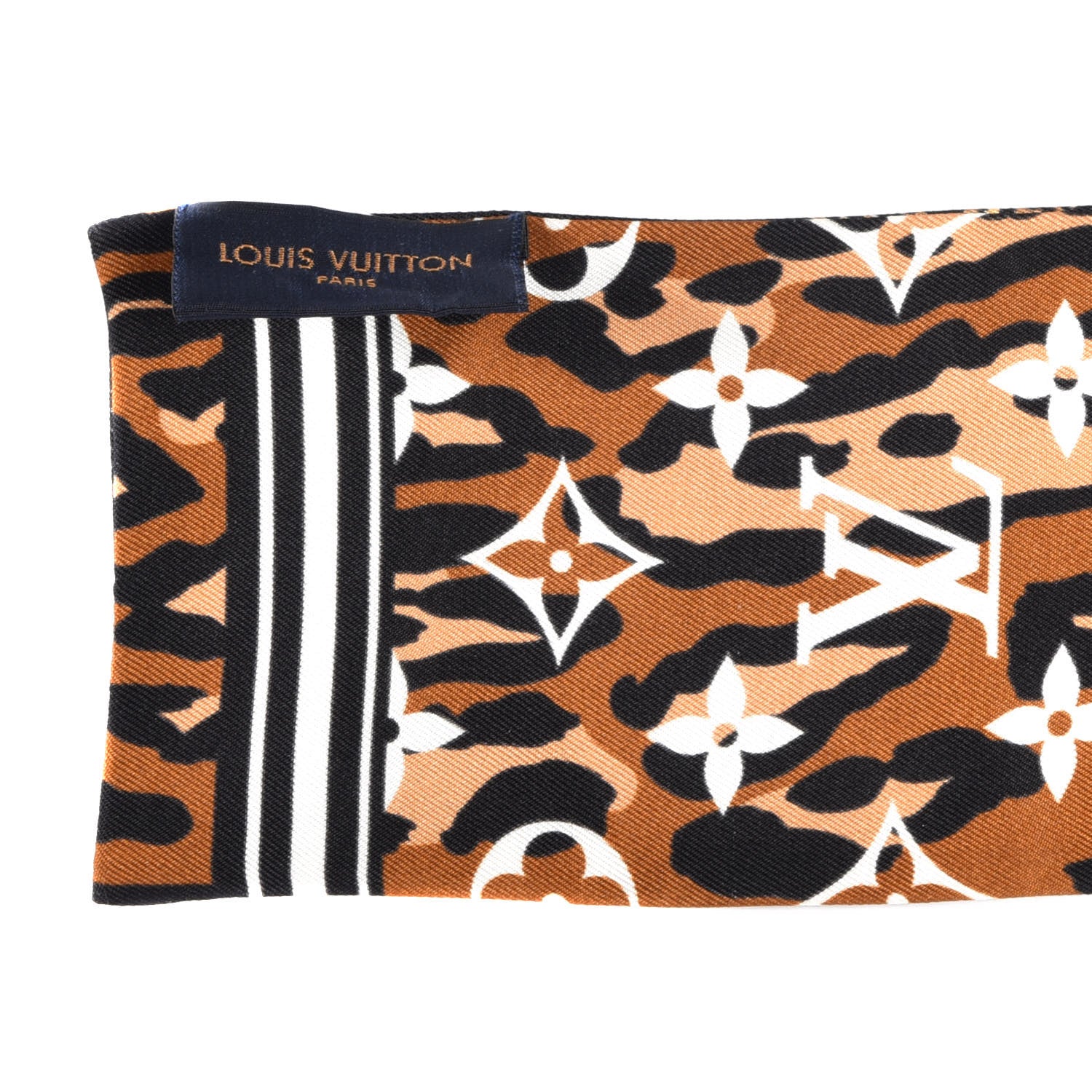 Louis Vuitton Silk Monogram Giant Jungle Bandeau Black 3 of 3