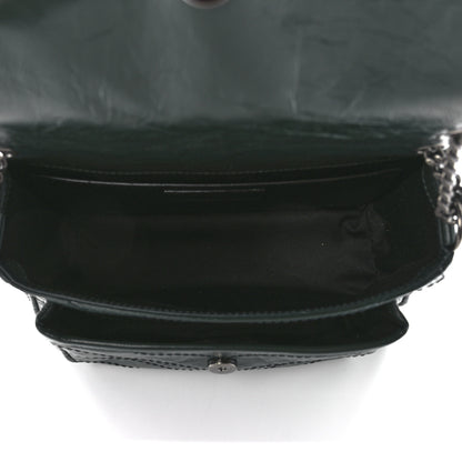 Saint Laurent Crinkled Calfskin Matelasse Monogram Baby Niki Chain Satchel 5 of 12