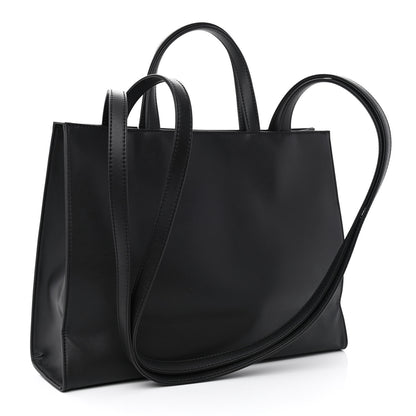 Telfar Vegan Leather Medium Shopping Bag Black 3 of 11
