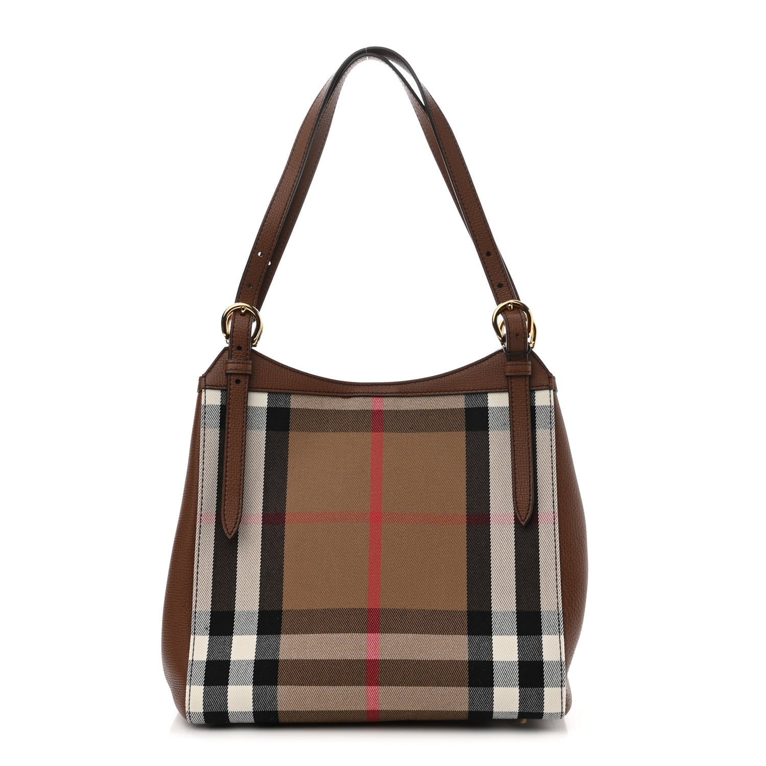 Burberry House Check Small Canterbury Tote Berry Pink 1 of 12