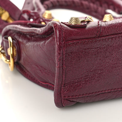 Balenciaga Agneau Giant 12 Gold Hardware Mini City Violet Prune 7 of 8
