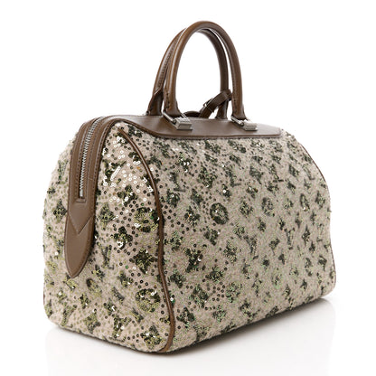Louis Vuitton Sequin Monogram Sunshine Express Speedy Kaki 3 of 12