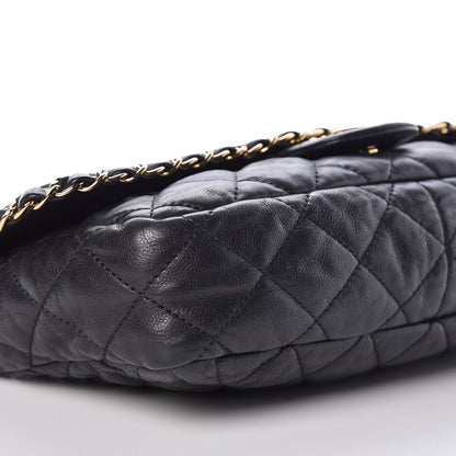 Chanel Calfskin Quilted Medium Chain Me Flap Black 5 of 9