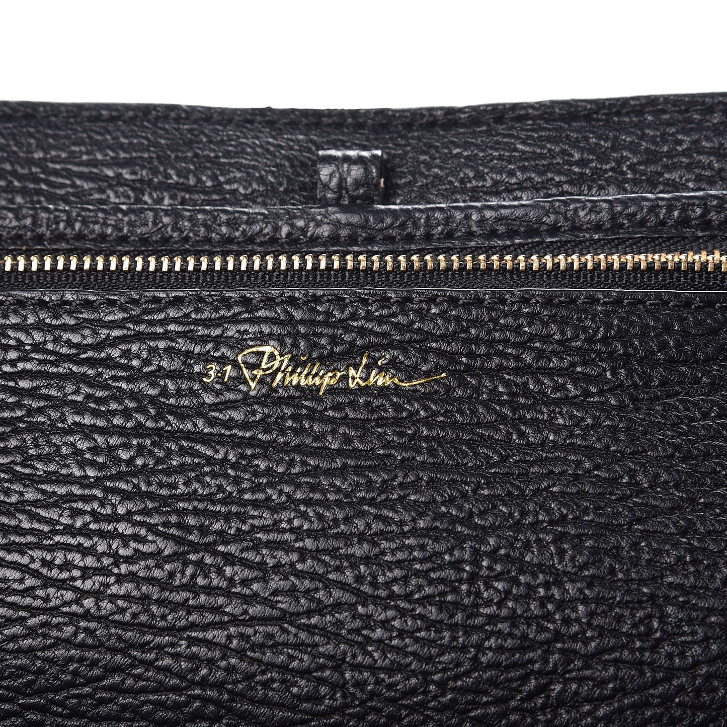 3.1 Textured Calfskin Large Pashli Satchel Black