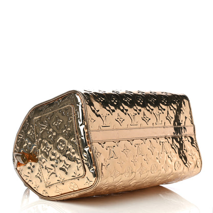 Louis Vuitton Monogram Miroir Speedy 30 Gold 4 of 21