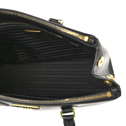 Prada Saffiano Medium Galleria Double Zip Tote Black 5 of 13