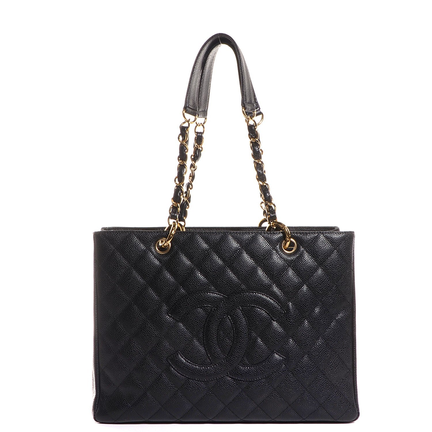 Chanel Caviar Quilted Grand Shopping Tote GST Black 1 of 7