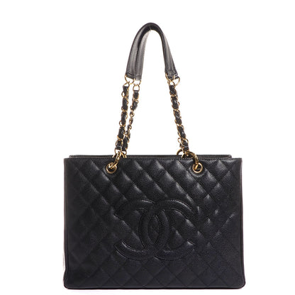 Chanel Caviar Quilted Grand Shopping Tote GST Black 1 of 7
